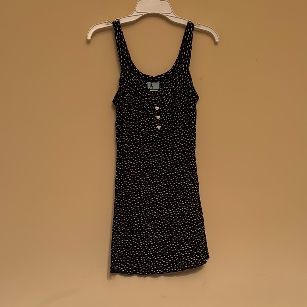 NWT Urban Outfitters‎ Damsel Black and White Heart Print Top Size Large